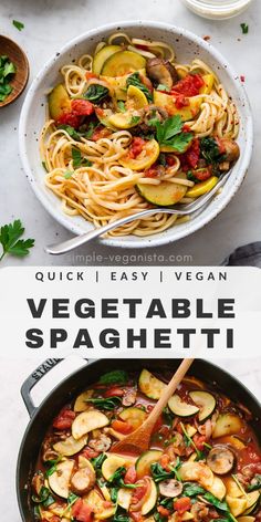 an image of vegetable spaghetti in a skillet