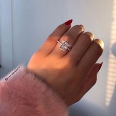 French Cut Cushion Halo Setting Dream Wedding Ring, Future Engagement Rings, Princess Cut Engagement Rings, Dream Engagement, Morganite Engagement, Dream Engagement Rings, Emerald Engagement, Rose Engagement Ring, Engagement Ring Cuts