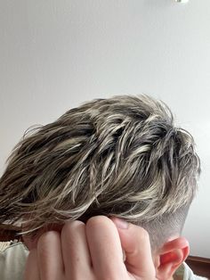 #frosted #highlights #highlight #men #hair Men’s Hair Dye Highlights, Blond Highlights On Black Hair Men, Men Hair With Highlights, Men Hair Blonde Highlights, Blonde Man Hairstyle, Mens Brown Hair With Highlights, Men’s Highlights Dark Blonde, Highlights For Men Dark Brown, Highlights Boys Hair