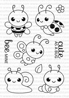 the cute little bugs stamp set