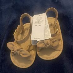 Nwt Tan Baby Girl Sandals From Baby Gap Cute Sandals With Soft Sole And Open Toe, Cute Open Toe Sandals With Soft Sole, Playtime Sandals With Soft Sole, Beach Sandals With Soft Synthetic Sole, Cute Synthetic Sandals With Soft Sole, Cute Open Toe Sandals For Playtime, Gap Sandals With Round Toe For Spring, Casual Gap Sandals For The Beach, Gap Casual Beach Sandals