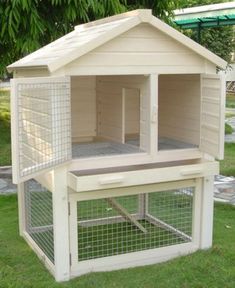 an instagramted photo of a chicken coop with the caption'cute but needs a floor on the bottom so it doesn '