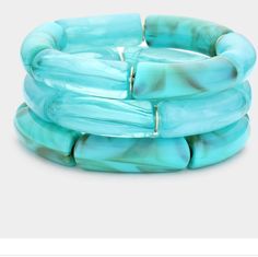 Gorgeous Turquoise Stretch Bracelet Affordable Turquoise Stretch Bangle Bracelet, Bucket Hat Summer, Beaded Cape, Patina Metal, Logo Scarves, Go Pink, Pearl Hair Clip, Head Wrap Scarf, Colorful Scarf