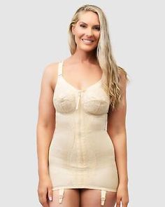 Great Shopping Naturana Zip Front Firm Control Lace Corselette Bodyshaper, Intimates & Sleep Lace Bra Outfit, Girdles Shapewear, Big Women Fashion, Corset Shapewear, Body Shapewear, Shapewear Bodysuit, Loungewear Jumpsuit, Women's Shapewear, Body Shapers