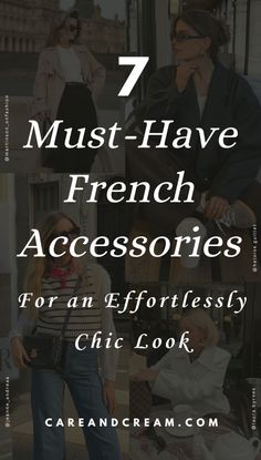 Elevate your style with these 7 must-have French accessories! Discover the best accessories for women, from French jewelry, scarves, hair accessories, to chic bags. Perfect your French look with our tips on how to accessorize like a pro and embrace the French chic aesthetic. Upgrade your fashion accessories game effortlessly! Parisian Chic Style, Capsule Wardrobe Essentials