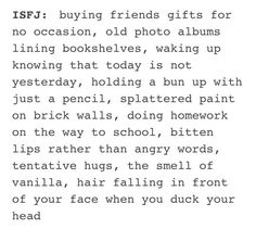 mbti isfj Lela and Lily myersbriggs.tumblr.com Isfj Booklist, Isfj Dating, Isfj Aesthetic, Angry Words, Enneagram 4, Personality Psychology