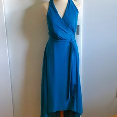 This Dress Is Everything Right! Teal Chiffon Dress. Hi/Low Side Zipper, Self Belt, Fully Lined Back Shoulder To Hem 50 Inches Front Shoulder To Hem 41 Inches Teal Chiffon Dress, Dresses Elegant, Back Shoulder, Chiffon Dress, Elegant Dresses, Side Zipper, High Low Dress, High & Low, Colorful Dresses