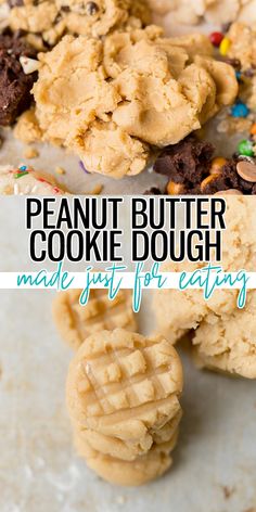 peanut butter cookie dough made just for eating