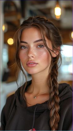 Elevate your busy day look with the timeless elegance of the French Braid! This classic hairstyle adds a touch of sophistication to any outfit, making it perfect for both work and play. Click for more quick and cute hairstyle ideas, and join us for daily hair inspiration! #FrenchBraid #hairstyles #easyhairstyles #quicklooks #hairinspo Long Daily Hairstyles, Braids Work Hairstyles, Long Braiding Hairstyles, Classic Braids Hairstyles, One Braids Hairstyles, Hair Styles Daily, Braided Hairstyles Front View, Cute French Hairstyles, F1 Hairstyles