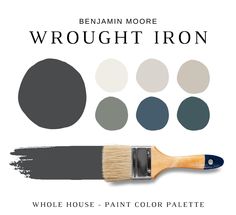 a paint brush with different shades of gray and white