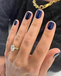 New Years Short Gel Nails, Blue Mushroom Nails, Gel Manicure Blue, Fall Blue Nails, Best Fall Nails, Blue Manicure, Blue Mushroom, Blue Gel Nails