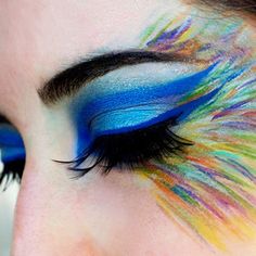 so cool Peacock Eye Makeup, Carnaval Make-up, Make Up Designs, Butterfly Makeup, Dramatic Eye Makeup, Makeup Samples, Smink Inspiration