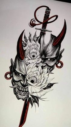 Pin by Esteban Canaval on Tatuaje nórdico in 2022 | Samurai tattoo design, Japanese tattoo art, Oni tattoo Japan Tattoos, Tattoo Japonais, Japanese Mask Tattoo, Hannya Mask