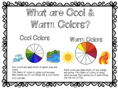 what are cool and warm colors in the classroom? - color wheel worksheet