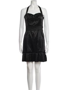 Marc Jacobs A-Line DressBlackPleated AccentsHalterneckConcealed Zip Closure at SideDesigner Fit: Dresses by Marc Jacobs typically fit true to size. Marc Jacobs Clothes Dresses, Halterneck Mini Dress, Saint Laurent Bag, Accessories Jacket, Coat Pant, Shirt Accessories, Hoodie Dress, Casual Jeans, Sweater Accessories