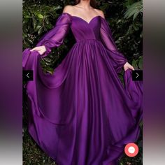 Brand New Off The Shoulder Dress, Needed A Smaller Size, In The Color Rose Sleeves Design For Gown Long, Look Gatsby, Photo Clothes, Long Sleeve Bridesmaid Dress, Long Sleeve Chiffon Dress, Off Shoulder Evening Dress, Grow Gorgeous, Cinderella Divine, Dresses Formal Elegant