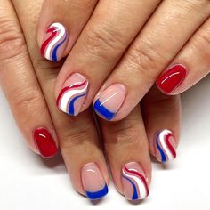 PRICES MAY VARY. 【4th of July Nails】You will have 12 size 24pcs independence day press on nails, a nail file for polishing, a set of jelly, a small wooden stick, and an alcohol bag for cleaning. 【Independence Day Gift】This cute independence day glue on nails is suitable for giving to girlfriends, best friends, and wives. making it the perfect gift for independence day. 【High Quality】4th of july fake nails are made of high quality ABS environmental friendly acrylic material not hurt your hands fo Girly 4th Of July Nails, French With Color Nails, 4yh Of July Nails, Easy Patriotic Nails, Square 4th Of July Nails, Fourth Of July Nails Square, Fourth Nails, Forth Of July Nails, Nails Patriotic