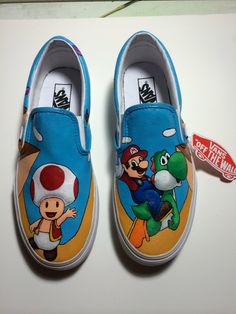 Artistic Hand Painted Slip-on Sneakers, Artistic Hand Painted Slip-on Custom Sneakers, Artistic Hand-painted Slip-on Sneakers, Multicolor Hand Painted Slip-on Sneakers, Hand Painted Fun Custom Sneakers With Round Toe, Vans Painted Shoes Ideas, Paint Shoes, Shoe Painting, Custom Vans Shoes