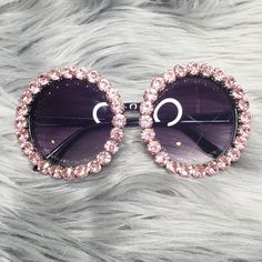 Trendy Pink Round Stone Sunglasses Trendy Round Glass Sunglasses, Trendy Round Sunglasses With Glass Lenses, Party Sunglasses With Tinted Round Lenses, Round Tinted Sunglasses For Party, Round Tinted Sunglasses For Parties, Round Tinted Lens Sunglasses For Parties, Orange Sunglasses, Oliver Peoples Sunglasses, Armani Sunglasses