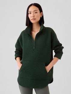 Gap Quarter Zip Sweater Outfit, Zip Sweater Outfit, Essex Green, Jacquard Top, Casual Outfit Inspiration, Manifestation Board, Support People, Gender Equality, Quarter Zip Sweater