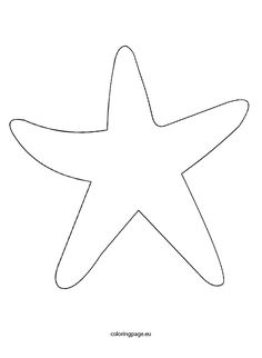 a starfish outline on a white background