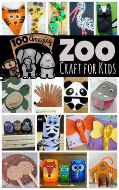 zoo crafts and activities for kids to make