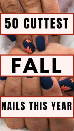 October Nails, Seasonal Nails, Gradient Nails