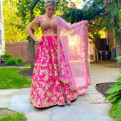 Brand New, Never Worn, Custom Bridal Lehenga. Still In Wardrobe Bag Bust 35 Waist 27 Hips 37 I’m 5’3 For Length Reference Tilla Lehenga For Navratri, Navratri Lehenga With Tilla Embroidery, Pink Tilla Sharara For Wedding, Pink Semi-stitched Lehenga With Tilla, Pink Lehenga With Tilla For Diwali, Semi-stitched Pink Lehenga With Tilla Details, Pink Tilla Dupatta For Wedding, Pink Semi-stitched Dupatta With Tilla, Pink Traditional Wear With Tilla For Reception