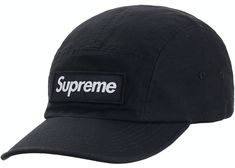 Guarda Supreme Military Camp Cap (FW20) Black disponibile su StockX Supreme Camp Cap, Cap Outfit Men, Supreme Hat, Cap Outfit, Closet Essentials, White Caps, Hat Embroidery, Black Cap, Hot Sneakers