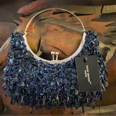 Perfect For The Holidays Or Any Formal Function! The Crystals Make This Purse Shine Beautifully While Holding Its Elegance. Fully Lined. Blue Rhinestone Clutch Bag, Blue Rhinestone Evening Bag, Blue Evening Bag With Rhinestones, Blue Rhinestone Clutch Evening Bag, Blue Rhinestone Clutch For Party, Glamorous Blue Bags With Rhinestones, Glamorous Blue Formal Bag, Blue Beaded Evening Bag For Party, Blue Rhinestone Evening Bag For Party