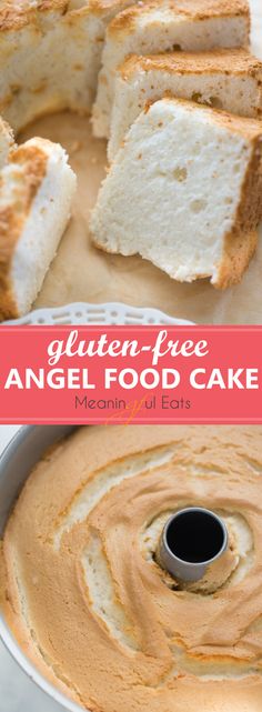 this gluten - free angel food cake is so easy to make