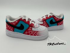 What else is better than a custom that completes your themed birthday party? Spider-Man custom shoes are here to steal the show! 100% Authentic and come in original box. Ships out within 1 - 2 weeks depending on shoe availability. Shoes are custom hand painted, airbrushed and made to order. Returns are unaccepted since they are made per order.