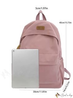 BirdinBag - Functional Backpack with Letter Patch Decoration Backpack For Daily Use And Back To School, Back To School Backpack For Daily Use, Softback Backpack For Back To School, Everyday Portable Backpack For Back To School, Stylish School Bags, Functional Backpack, Letter Bag, Backpack For Teens, College Work