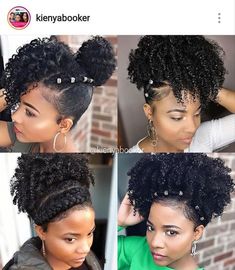 F O L L O W ⚠️ @Kianaimani for more #africanhairbraiding Melanin Hairstyles, Puff Hairstyles, Twist Updo, Ethnic Hair, Natural Hairstyle, 4c Hair