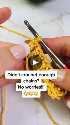 someone is crocheting the wrong part of their project