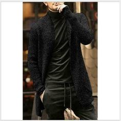 New Hot Sale Fashion Mens Male Boy Mens Coats  Overcoats Jacket Outwear Slim fit  Clothes Specifications:  Material : Size :US XS S M L XL XXL XXXL 4XL 5XL /Asian M L XL XXL XXXL XXXXL XXXXXL 6XL 7XL The Tag of The clothes you received  is Marked as Asian Size(Eg : if you Ordered US L=Asian XXL,the tag is XXL) China Item Run small,Suggest you choose next size up Than Usual  If you are not sure about the size,please give me your height in CM and weight in KG and the size you usually wear Any prob Male Sweater, Long Sweater Jacket, Male Sweaters, Slim Fit Sweater, Mens Cardigan Sweater, Winter Fit, Fashion Male, Men's Cardigan, Long Sleeve Knitted Cardigan