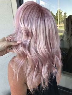 Pink Balayage Hair Pastel Pink Hair Dye, Rose Hair Color, Rose Pink Hair, Blond Rose, Pink Blonde Hair, Pink Hair Dye