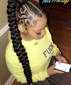 Twists Locs, Weave Ponytail Hairstyles, Feed In Braids Hairstyles, Hair Photography, Braided Ponytail Hairstyles, Feed In Braid, Girls Hairstyles Braids, Braids For Kids