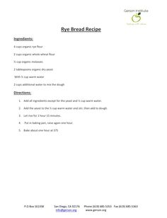 Wheat Free Rye Bread Recipe, Gluten Free Rye Bread Recipe, Rye Bread Benefits Health Nutrition, Bread Recipes Rye, Breadmaker Rye Bread Recipe, Cleansing Recipes, Rye Bread Recipe