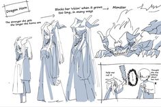 an animation storyboard showing the concept art for naruta