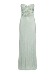 Composition: 96% Polyester, 4% Elastane | self-portrait Women's Embellished Strapless Maxi Dress in Green | SS24 Chic Party, Strapless Maxi, Strapless Maxi Dress, Contemporary Fashion, Fashion Labels, Luxury Retail, Beauty Inspiration, Dress Codes, Self Portrait