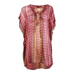 New With Original Tags, Coverup Features No Lining, V-Neckline, And Pullover Style., No Lining, V-Neckline, Chiffon Fabric, Pull Over Style: Cover-Up, Size Type: Regular, ,, 100% Polyester, Machine Wash, Inseam: V-neck Blouse For Beach Season, Bohemian V-neck Cover-up, Chic V-neck Festival Cover-up, Red V-neck Casual Cover-up, Red V-neck Cover-up For Festival, Red V-neck Festival Cover-up, V-neck Blouse For Beach Cover-up, Multicolor Split Neck Blouse For Beach, Bohemian Split Neck Summer Blouse