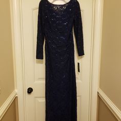 New With Tag. Ralph Lauren Blue Sequined Floor Length Gown Size 8. Left Side Ruching At Waist And Split Leg Opening Blue Long Sleeve Mother Of The Bride Dress, Floor-length Blue Dress For Dinner, Blue Floor-length Dress For Dinner, Blue Floor-length Dinner Dress, Blue Fitted Long Sleeve Mother Of The Bride Dress, Split Legs, Floor Length Gown, Ralph Lauren Dresses, Ralph Lauren Dress