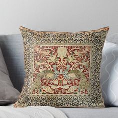 a decorative pillow on a couch