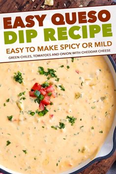 an easy quesadilla dip recipe in a bowl