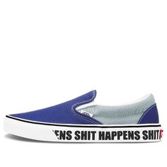 Vans SlipOn VN0A4U38WTW Slipon Sneakers, Sneakers Vans, Vans Shop, Men's Vans, Blue Sneakers, Vans Sneakers, Vans Classic, Mens Vans, Stylish Sneakers