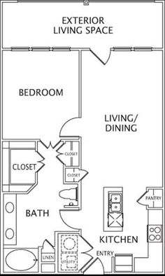 the floor plan for a two bedroom apartment