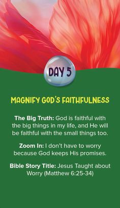 a poster with the words, magnify god's faithfulness