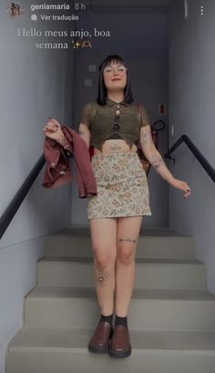 Black Floral Skirt, Thrift Inspo, Floral Skirts, Inspo Outfit, Lovely Things, Edgy Outfits, How To Make Hair, Softies, Spring Summer Outfits