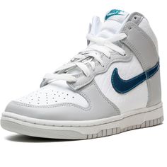 Questions? Leave A Comment Below! Nike Dunk High Gray, Dunk High, Nike White, Shoes Brand, White Nikes, Shoe Brands, Gray White, Nike Shoes, Nike Women